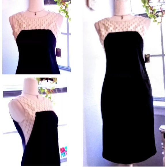Taylor Dresses & Skirts - NWT Taylor Black and White Sheath Dress Size 2
